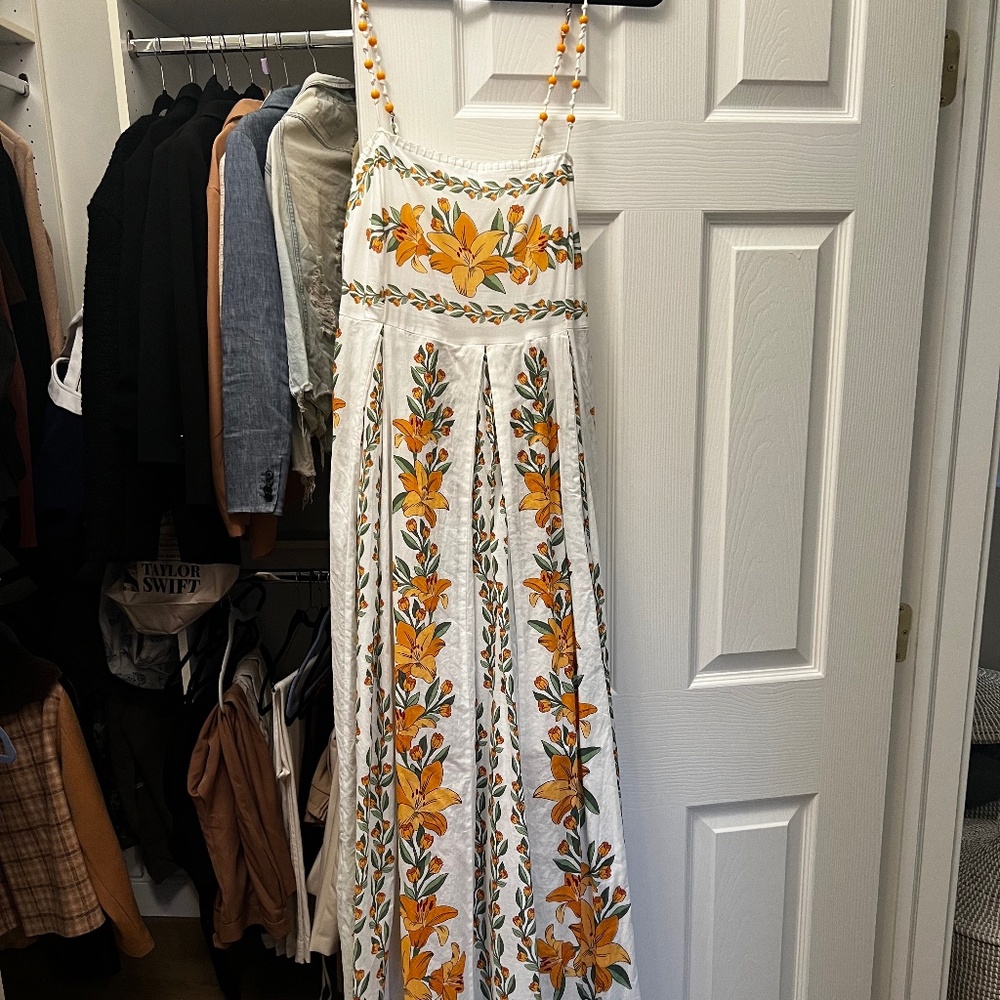 FARM RIO TROPICAL LIGHTNESS COTTON MAXI DRESS. WORN ONCE!